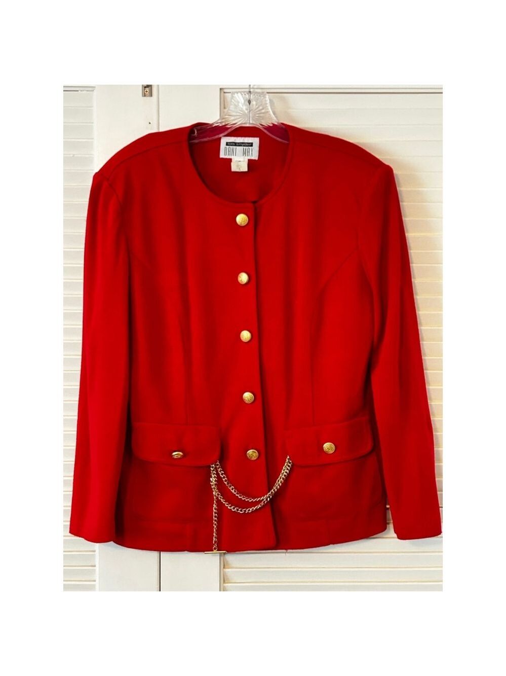 Vintage Dani Max Red Blazer Size 10